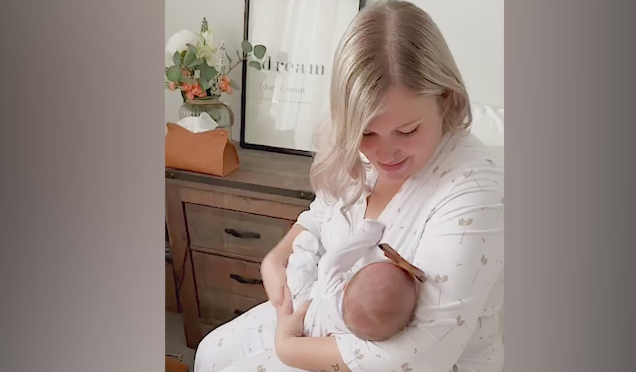 Load video: Maternity Robe