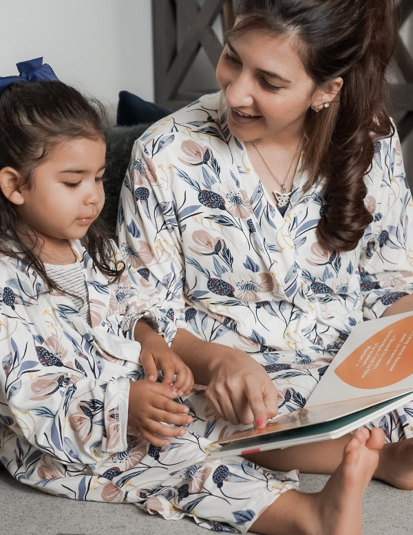 Robe de chambre maman et mini Stuff & cie