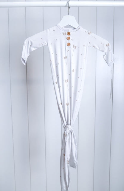 Knotted Gown Feather