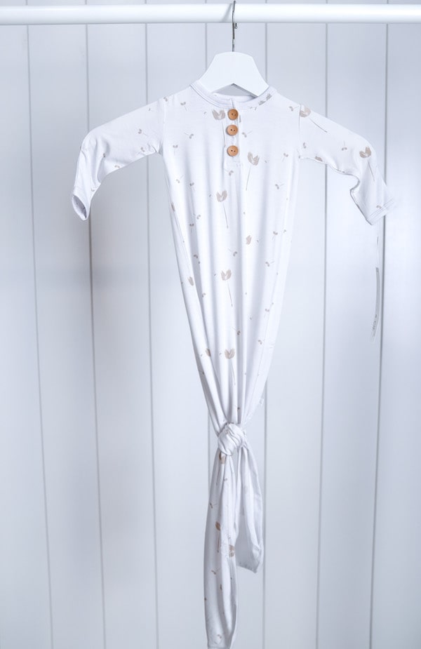 Knotted Gown Feather