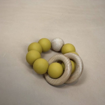 Silicone and Wood Teething bracelets