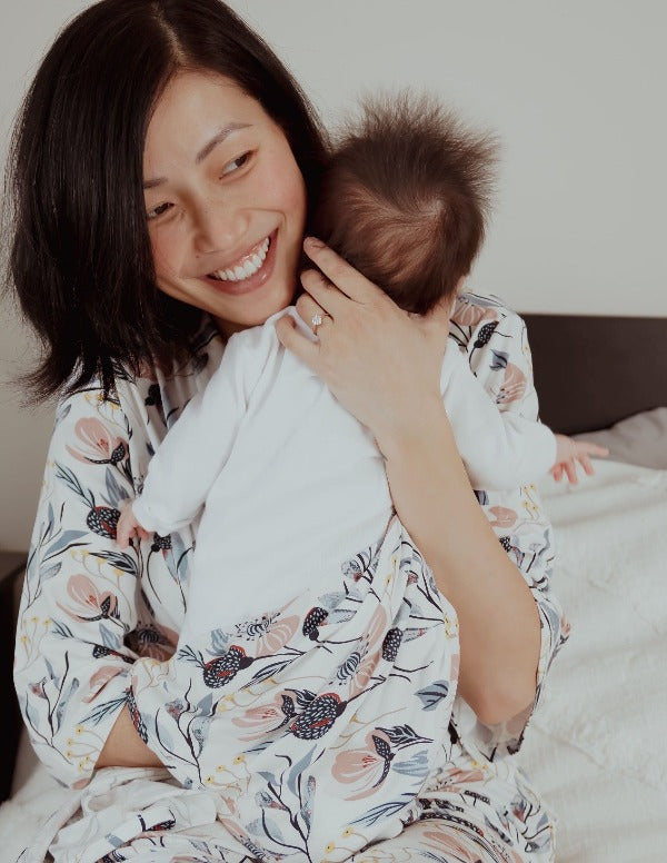 Robe de chambre et peignoir de maternité - JENIKA COULEUR Rose Taille  taille M